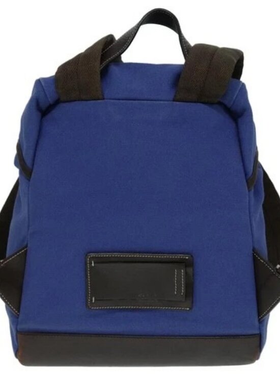 PRADA Backpack Canvas Blue Auth 88293 main image 9